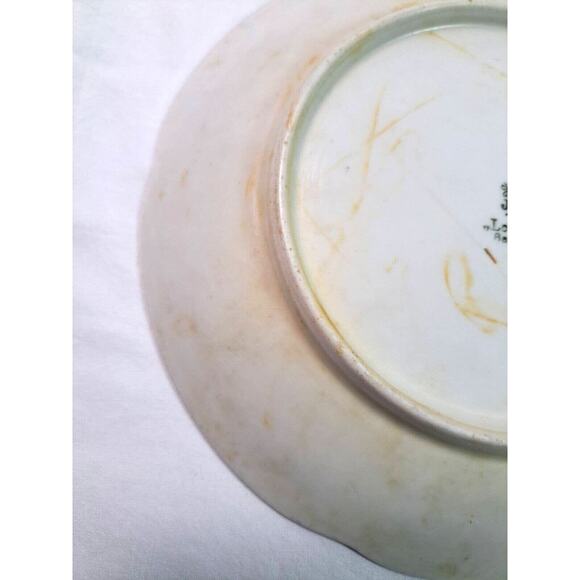 Antique J&C Louise Bavaria 1898-1923 Raspberry Black Berry Fruit Blossom Plate - Picture 10 of 12